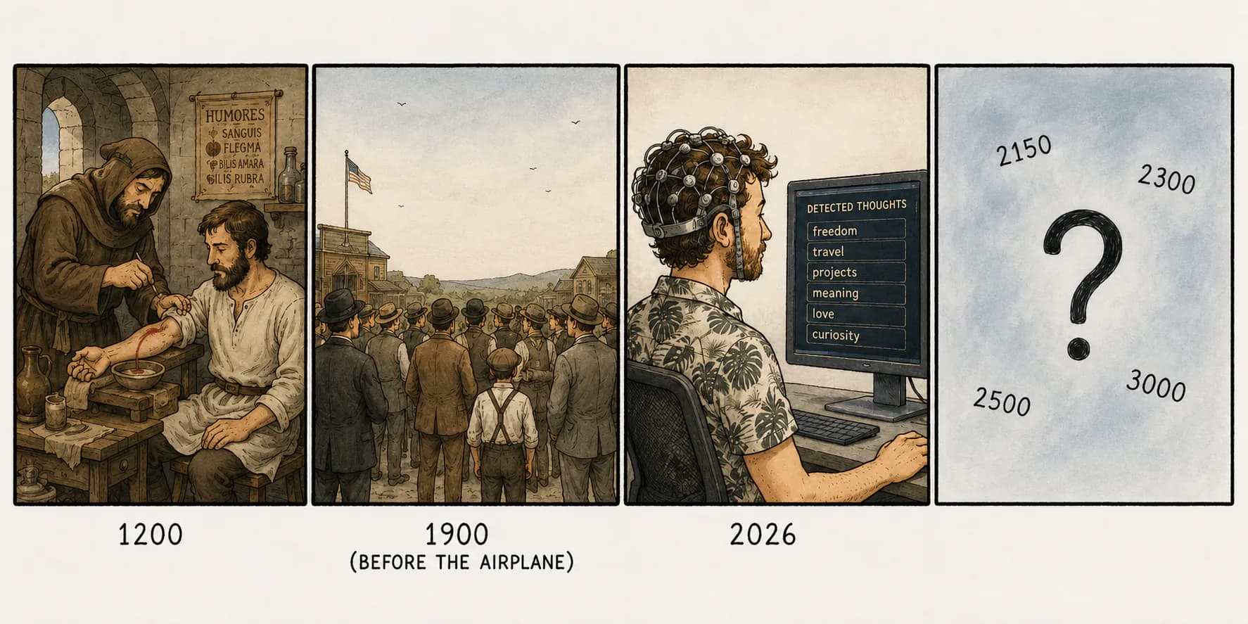 An illustration about progress and things that seem impossible before becoming normal