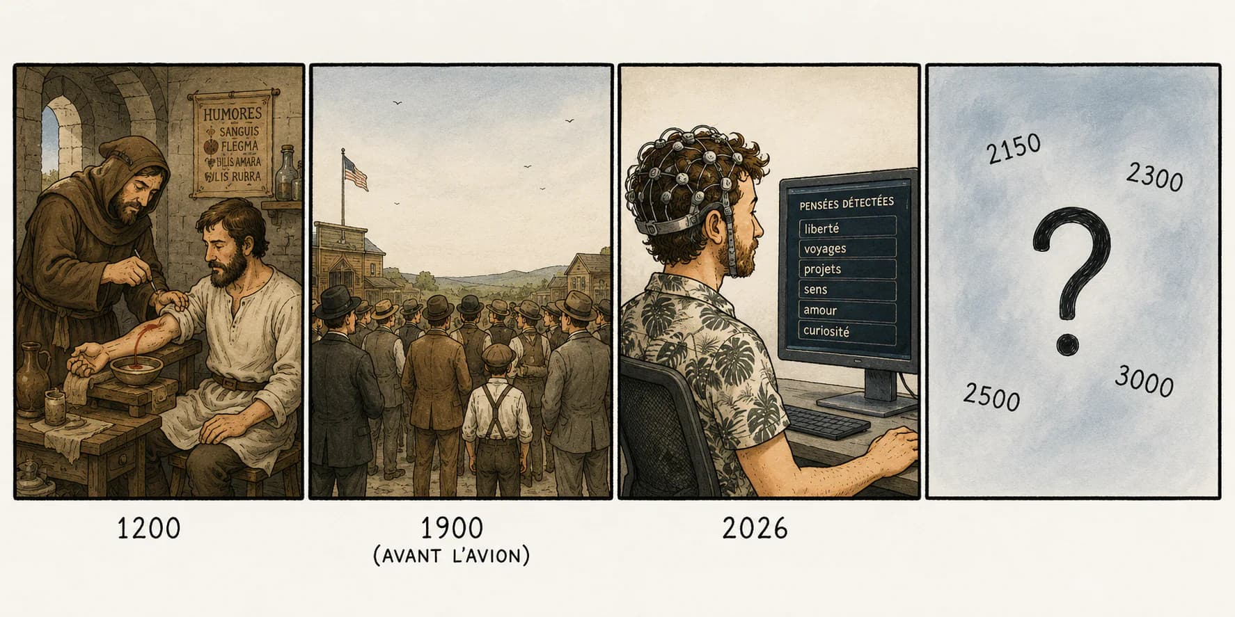 Une illustration sur le progrès et les choses qui paraissent impossibles avant de devenir normales